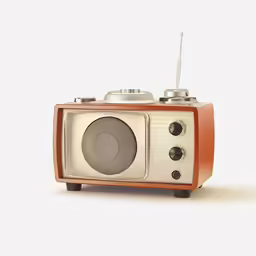 the old style radio is ready for play