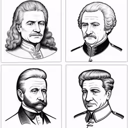 four presidents in various suits from the 1800s to late 1800,the four faces of different men,six presidents of the united states, from an engraving,four drawings of different men in suits,the four presidents of the united states