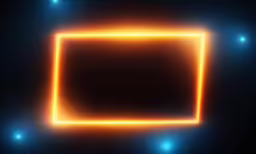 a square shaped lightbox on top of a dark background