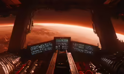 the view from inside of an outer city