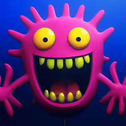 a digital artwork of some kind of strange creature