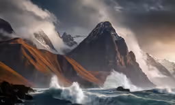 some very pretty mountains covered in clouds