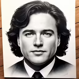 the young john krasa is shown on a piece of paper