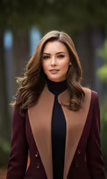 the beautiful woman with long brown hair is posing for a picture