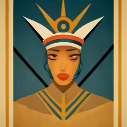 an art nouveau poster for egyptian women