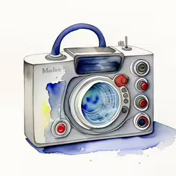 this is a painting of an old time radio,a drawing of an old fashioned radio with the letters make it out