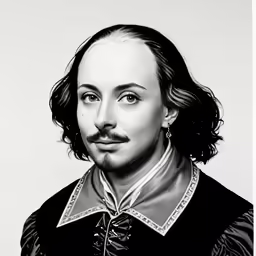 a black and white image of a man