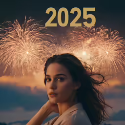 an ad featuring a woman with her hand on her shoulder