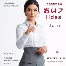the cover for a book, shows an asian woman pointing