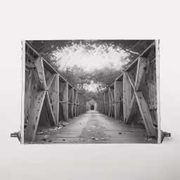 an open frame photograph of a long road