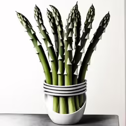 a close up of a vase with a plant