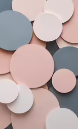many circles arranged over each other