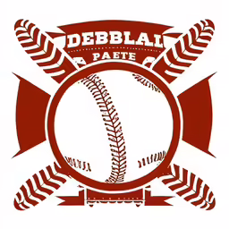 a baseball that is in the center of the frame
