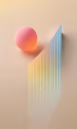 a ball and shadow against a tan background