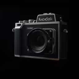 an old camera with the word kodak on it