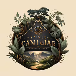 the label for canigar natural water