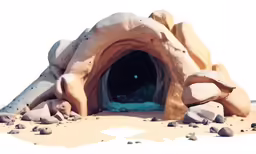 rocks that are around the area near a tunnel