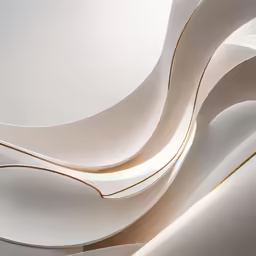 a large white area has curved curves in it