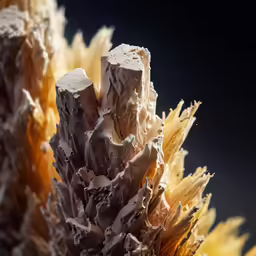 the back side of an artistically designed flower