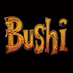 the bushi is a fancy font with a royal crown on it