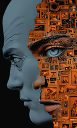 the cover to the book by marc schnitzer with a photograph of a woman and her face