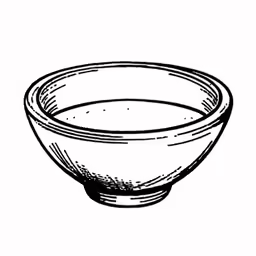 a glass bowl filled with water