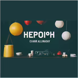 an image of an advertisement with different objects
