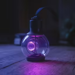 there is an image of a lantern in the dark