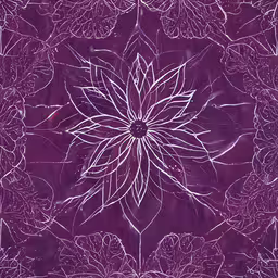 an artistic flower pattern on a purple background,white flowers on purple paper in a large square
