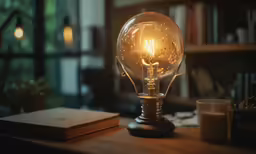 the light bulb in this room is turned on