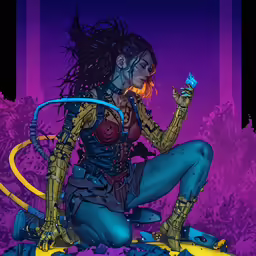 a woman with many legs holding a cigarette and sitting on the ground