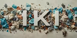 the letter k made out of origami blocks