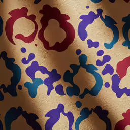 an abstract pattern with several colors on it
