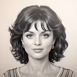 a black and white photograph of a woman