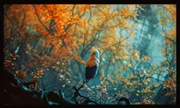 a brown and white bird sitting on a branch