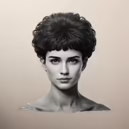 a women with short hair posing for a picture
