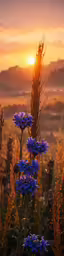 a large bunch of flowers on a field