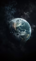 an abstract photo of the earth from space