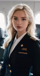 a woman in an uniform posing for the camera