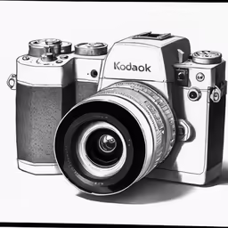 the kodake camera has an external lens