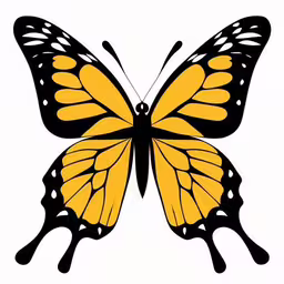 an abstract yellow and black butterfly on white,yellow butterfly clipart images yellow butterfly clipart images