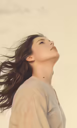 the image of a woman in the sky