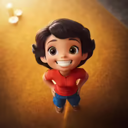 a doll with some hair and eyes wearing a shirt