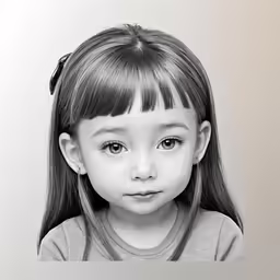 a girl is posing for the camera in a black and white photo