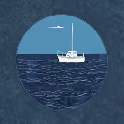 an image of a boat that is in the water,there is a boat floating on the water