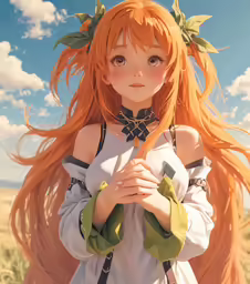 a girl with long hair posing for a picture