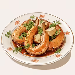 the meal is prepared and ready to be eaten