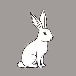 a drawing of a bunny rabbit