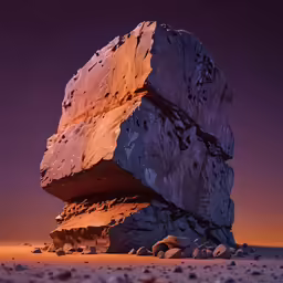 an interesting rock formation in the middle of nowhere