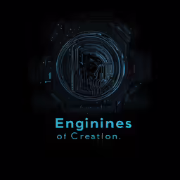the words engines are overlaid by some lines